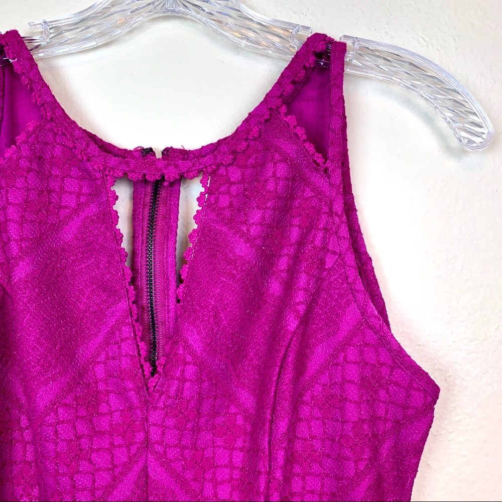 Free People Fuchsia Miss Connections Lace Dress - Picture 4 of 8